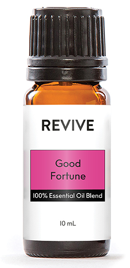This is our version of Young Living Abundance®.
REVIVE Good Fortune is a proprietary blend of Orange peel, Patchouli, Clove, Frankincense, Ginger, Myrrh, Spruce, and Cinnamon essential oils.

	
		
			
Free Shipping & Returns

		 
	 


	
		
			
GC/SM tested (Quality Tested)


		 
	 


	
		
			
No MLM Hassle