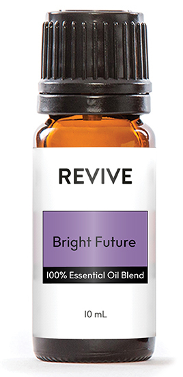  This is our version of Young Living® Envision®.
REVIVE Bright Future is a proprietary blend of Black Spruce, Orange, Geranium, Lavender, Sage and Rose Essential Oils.
.






	
		
			
Free Shipping & Returns

		 
	 


	
		
			
GC/SM tested (Certified Pure)


		 
	 


	
		
			
No MLM Hassle