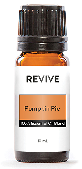 REVIVE Pumpkin Pie is a proprietary blend of Clove Bud, Cardamom, Cassia, Nutmeg, and Vanilla fruit extract essential oils.
It smells just like Grandma's Pumpkin Pie!

	
		
			
Free Shipping & Returns

		 
	 


	
		
			
GC/SM tested (Quality Tested)


		 
	 


	
		
			
No MLM Hassle