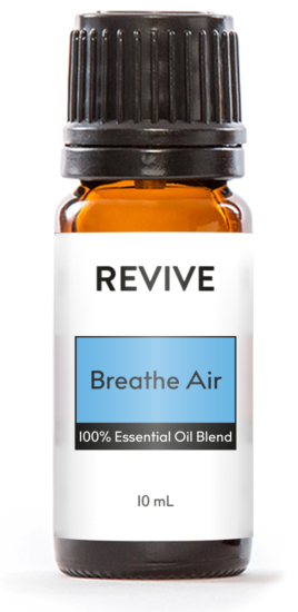 This is our version of doTERRA® Breathe®.
REVIVE Breathe Air is a proprietary blend of Laurel, Eucalyptus, Peppermint, Tea Tree, Lemon, Cardamom, Ravintsara, and Ravensara essential oils.

	
		
			
Free Shipping & Returns

		 
	 


	
		
			
GC/SM tested (Quality Tested)


		 
	 


	
		
			
No MLM Hassle