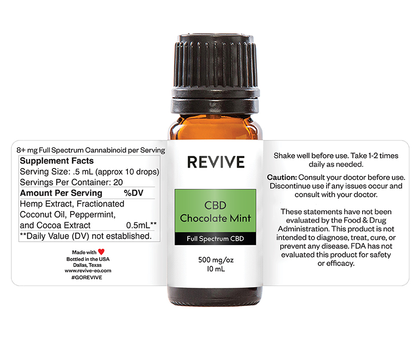 Chocolate Mint CBD Oil | REVIVE Essential Oils