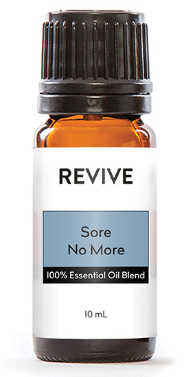 REVIVE 10mL Sore No More  is our version of doTERRA® 5mL Deep Blue®.
REVIVE Sore No More is a proprietary blend of Peppermint,Wintergreen, Camphor, Ylang Ylang, Helichrysum, Blue Tansy, Blue Chamomile, and Osmanthus essential oils.





	
		
			
Free Shipping & Returns

		 
	 


	
		
			
GC/SM tested (Certified Pure)


		 
	 


	
		
			
No MLM Hassle
