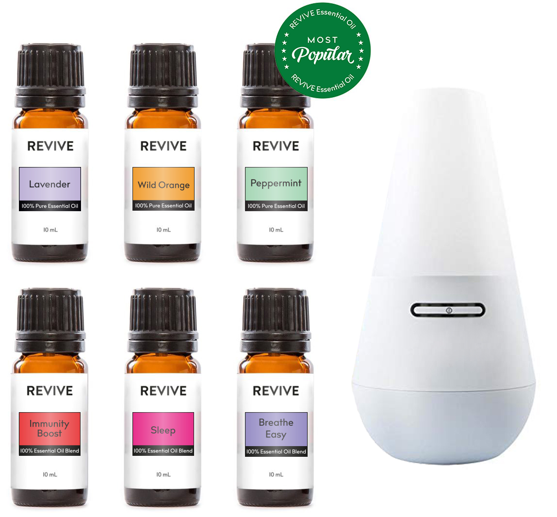 Basics Kit (most Popular) With Diffuser Revive Essential Oils