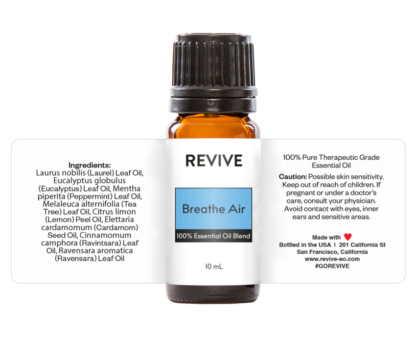 Breathe Air Essential Oil Blend by Revive Essential Oils - 100% Pure  Therapeutic Grade, for Diffuser, Humidifier, Massage, Aromatherapy, Skin &  Hair