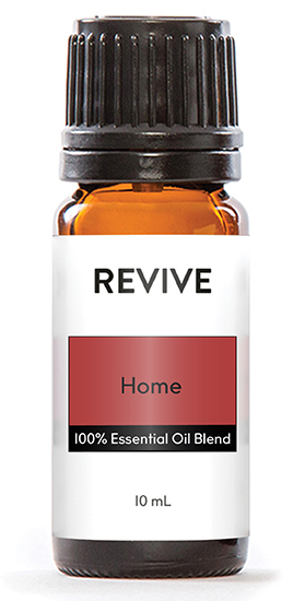 This is a REVIVE Signature Blend!
This blend was specially formulated to help create feelings of connection and joy when the weather outside is starting to get cold and dreary. It is warm and wonderful, and is perfect for spending time at home with friends and family.
This blend helps make your house really feel like HOME!
REVIVE  Home is a proprietary blend of Lemon, Lavender, Orange, Eucalyptus, Lime, Tea Tree, Cinnamon, Copaiba, Vetiver, Oregano, Jasmine, Vanilla, and Peppermint essential oils.
**We are currently testing the popularity of a 30mL option for Home, so you will receive three 10mL bottles.

	
		
			
Free Shipping & Returns

		 
	 


	
		
			
GC/SM tested (Quality Tested)


		 
	 


	
		
			
No MLM Hassle