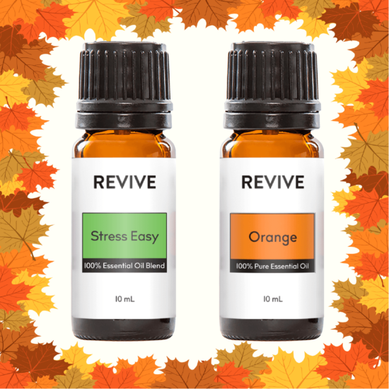 Invite the sweet and spicy smells of fall into your home by purchasing our Orange Creamsicle Kit and using the following diffuser recipe:
Orange Creamsicle
2 drops REVIVE Stress Easy
4 drops REVIVE Sweet Orange





	
		
			
Free Shipping & Free Returns

		 
	 


	
		
			
GC/SM Tested (Quality Tested)


		 
	 


	
		
			
No MLM Hassle