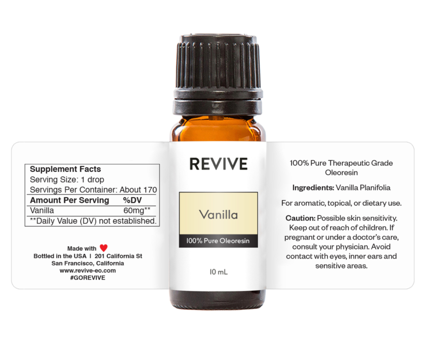 Vanilla Essential Oil  REVIVE Essential Oils