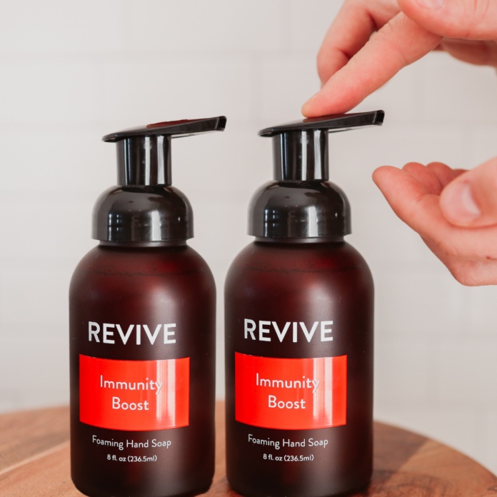 foaming hand soap with immunity boost essential oils