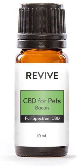 100% Organic full-spectrum CBD Oil

REVIVE CBD for Pets is 100% Organic US-grown full-spectrum CBD Oil and Fractionated Coconut Oil.

Strength: 250mg of CBD per Ounce

10ML bottle contains 83+mg of CBD
30ML bottle contains 250+mg of CBD
Product Includes Pipette





	
		
			
Free Shipping & Free Returns

		 
	 


	
		
			
100% Organic Essential Oils


		 
	 


	
		
			
Direct to Consumer Pricing