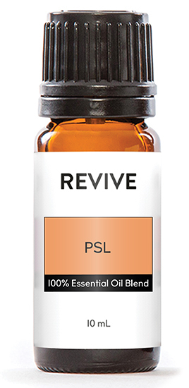This is a REVIVE Signature Blend!
Pumpkins, and Spice, and Everything Nice. Plus some coffee, just for good measure. PSL is an energetic and uplifting blend that is just what the soul needs on a Fall morning.
REVIVE  PSL is a proprietary blend of Clove, Peru Balsam, Coffee, Sweet Orange, Ginger, Cardamom, Cassia, Nutmeg, Black Pepper, Vanilla Bean Extract, Star Anise, Angelica, Damiana, and Opopanax Essential Oils.

	
		
			
Free Shipping & Returns

		 
	 


	
		
			
GC/SM tested (Quality Tested)


		 
	 


	
		
			
No MLM Hassle