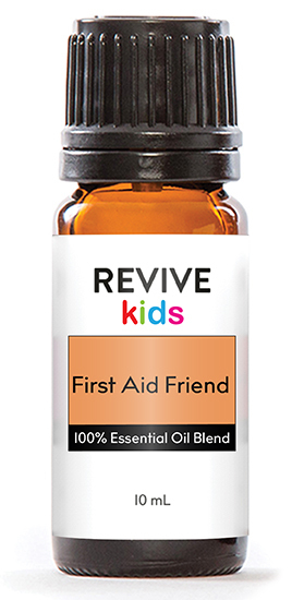REVIVE First Aid Friend is a proprietary blend of kid friendly Essential Oils! It contains Lavender, Helichrysum, Tea Tree, Cistus, and Roman Chamomile Essential Oils pre-diluted in Fractionated Coconut Oil.
For a savings and our other kids favorites purchase in the REVIVE Kids Kit.






	
		
			
Free Shipping & Returns

		 
	 


	
		
			
GC/SM tested (Certified Pure)


		 
	 


	
		
			
No MLM Hassle