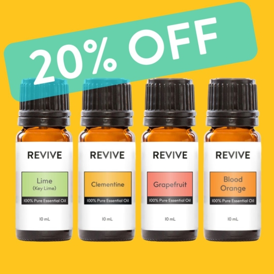 Our REVIVE Citrus Kit is the best way to get all of your favorite Citrus Fruit!
10mL Lime
10mL Clementine
10mL Grapefruit
10mL Blood Orange

	
		
			



Free Shipping & Free Returns

		 
	 


	
		
			
GC/SM Tested (Quality Tested)


		 
	 


	
		
			
No MLM Hassle