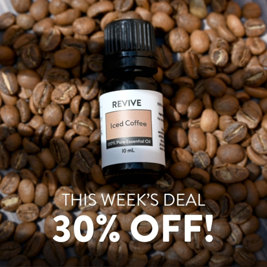 REVIVE Iced Coffee is a NEW Coffee Essential Oil that is made from Super Roasted Arabica Beans!
This oil has an intensely coffee aroma that is a great oil for all you coffee lovers out there!
Coffea arabica





	
		
			
Free Shipping & Returns

		 
	 


	
		
			
GC/SM tested (Quality Tested)


		 
	 


	
		
			
No MLM Hassle