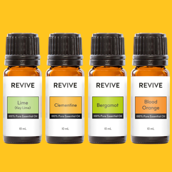 Our REVIVE Summer Citrus Kit has all of our favorite Citrus Fruit!
10mL Lime
10mL Clementine
10mL Bergamot
10mL Blood Orange

	
		
			



Free Shipping & Free Returns

		 
	 


	
		
			
GC/SM Tested (Quality Tested)


		 
	 


	
		
			
No MLM Hassle