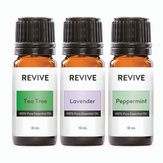 This kit includes full-sized bottles of our top 3 Revive Essential Oils: Tea Tree, Lavender,  and Peppermint.
The top 3 single oils all in one perfect little set. Tea Tree is a wonderful natural cleansing agent and Peppermint is a fresh and energizing oil. Lavender is the most useful oil with endless possibilities, especially calming the mind and skin. 





	
		
			
Free Shipping & Free Returns

		 
	 


	
		
			
GC/SM Tested (Quality Tested)


		 
	 


	
		
			
No MLM Hassle