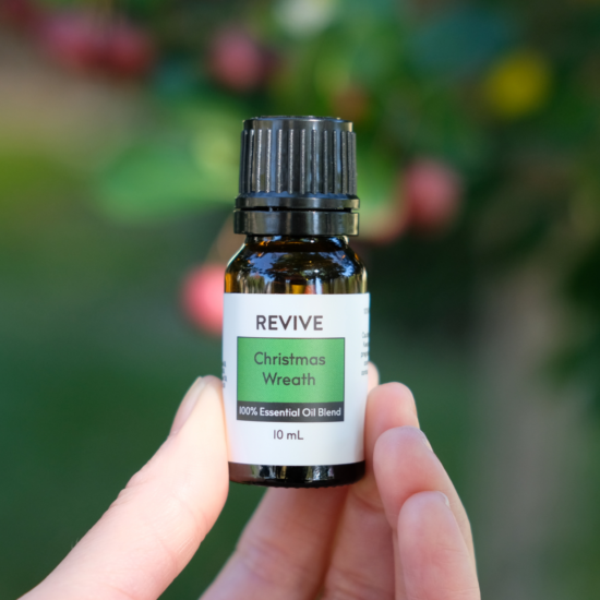 Experience our fresh and festive NEW Holiday Blend Christmas Wreath! This piney and camphorous scent will help bring clear breathing while adding that Christmasy touch to your home.
This is a Limited Edition Holiday Blend!
REVIVE Christmas Wreath is a proprietary blend of Scots Pine, Tangerine, Eucalyptus and Clove Essential Oils.






	
		
			
Free Shipping & Returns

		 
	 


	
		
			
GC/SM tested (Certified Pure)


		 
	 


	
		
			
No MLM Hassle