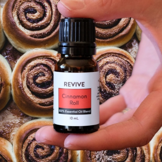 Enjoy the warm and sweet delicious aroma of a cinnamon bun without having to do any baking! REVIVE Cinnamon Roll is a caramelly, sugary, and spicy blend that is sure to bring you warmth and comfort.
REVIVE Cinnamon Roll is a proprietary blend of Cinnamon, Vanilla Extract, Cardamom, Cassia, Clove, Fenugreek and Nutmeg Essential Oils.






	
		
			
Free Shipping & Returns

		 
	 


	
		
			
GC/SM tested (Certified Pure)


		 
	 


	
		
			
No MLM Hassle