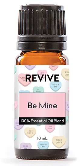  Flowers, Jewelry, or Candy... What is your favorite way to celebrate love? We have a slight bias, but think a BRAND NEW Blend is the best way to celebrate! Be Mine is a minty blend with slightly sweet and floral under notes.

REVIVE Be Mine is a proprietary blend of Camphor, Peppermint, Wintergreen, Ylang Ylang and Osmanthus Essential Oil.


	
		
			
Free Shipping & Returns

		 
	 


	
		
			
GC/SM tested (Certified Pure)


		 
	 


	
		
			
No MLM Hassle