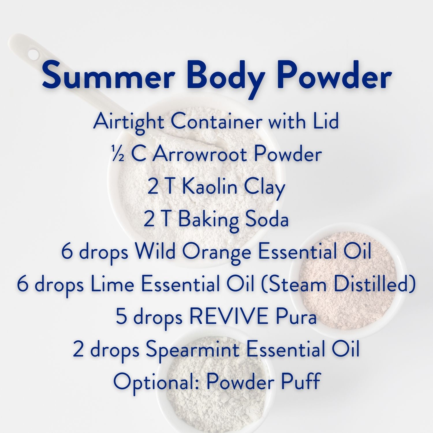 Aromatherapy Body Powder Recipe  Natural body powder, Body powder