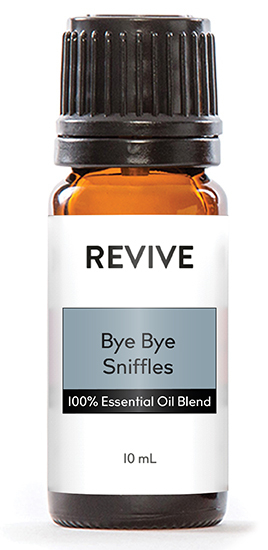 When a seasonal cold or allergies kick in, it’s good to know that we can help our children naturally with REVIVE’s new kid friendly blend, Bye Bye Sniffles. This synergy is made with 7 kid safe Essential Oils that support the respiratory system. With a fresh, herbal, and piney scent, this oil is sure to help your kid breathe better.
Available in the REVIVE 2023 Winter Box and is a REVIVE Signature Blend!
 REVIVE Bye Bye Sniffles is a proprietary blend of  Juniper Berry, Rosalina, Scots Pine, Copaiba Balsam, Balsam Fir, Spearmint, and Tea Tree Essential Oils.






	
		
			
Free Shipping & Returns

		 
	 


	
		
			
GC/SM tested (Certified Pure)


		 
	 


	
		
			
No MLM Hassle