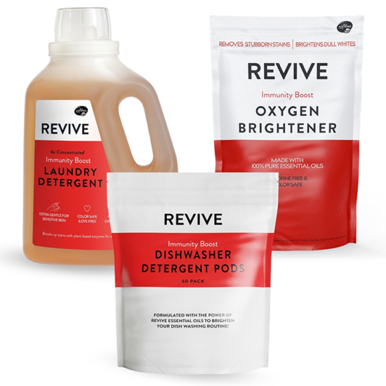 Get the best laundry products for the best price!
REVIVE Liquid Laundry
REVIVE Oxygen Brightener
REVIVE Dishwasher Detergent

	
		
			
Free Shipping & Returns

		 
	 


	
		
			
GC/SM tested (Certified Pure)


		 
	 


	
		
			
No MLM Hassle