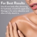 How to use body oil