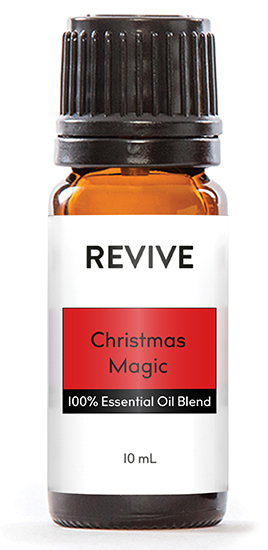 The magic of Christmas can mean many things to many people. Whether it be glittering snow, joyful caroling, big family celebrations, or down time with your loved ones, there is no denying it is the most wonderful time of the year. REVIVE’s Christmas Magic is a warm, sweet, and woody scent that can help spark a little magic in your own home anytime of the year.

REVIVE Christmas Magic is a proprietary blend of Orange, Cedarwood, Black Spruce, Elemi, Vanilla Extract, Coriander, Balsam Fir and Norway Spruce Essential Oils.




	
		
			

Free Shipping & Returns

		 
	 


	
		
			
GC/SM tested (Certified Pure)


		 
	 


	
		
			
No MLM Hassle