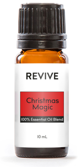 The magic of Christmas can mean many things to many people. Whether it be glittering snow, joyful caroling, big family celebrations, or down time with your loved ones, there is no denying it is the most wonderful time of the year. REVIVE’s Christmas Magic is a warm, sweet, and woody scent that can help spark a little magic in your own home anytime of the year.

REVIVE Christmas Magic is a proprietary blend of Orange, Cedarwood, Black Spruce, Elemi, Vanilla Extract, Coriander, Balsam Fir and Norway Spruce Essential Oils.




	
		
			

Free Shipping & Returns

		 
	 


	
		
			
GC/SM tested (Certified Pure)


		 
	 


	
		
			
No MLM Hassle