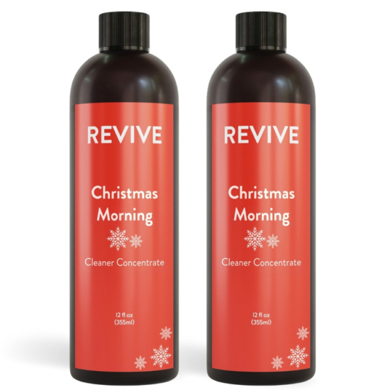 Christmas is here and it's our favorite time of year!
REVIVE’s Christmas Morning cleaner concentrate is a powerhouse natural cleaner that will help your whole house feel festive (and cleaner)! Plant-based ingredients boost the cleaning process to make this a product that is safe for you, your family, and the environment.

	
		
			
Free Shipping & Returns

		 
	 


	
		
			
GC/SM tested (Quality Tested)


		 
	 


	
		
			
No MLM Hassle