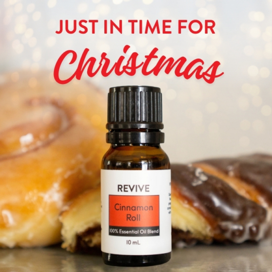 Enjoy the warm and sweet delicious aroma of a cinnamon bun without having to do any baking! REVIVE Cinnamon Roll is a caramelly, sugary, and spicy blend that is sure to bring you warmth and comfort.
REVIVE Cinnamon Roll is a proprietary blend of Cinnamon, Vanilla Extract, Cardamom, Cassia, Clove, Fenugreek and Nutmeg Essential Oils.






	
		
			
Free Shipping & Returns

		 
	 


	
		
			
GC/SM tested (Certified Pure)


		 
	 


	
		
			
No MLM Hassle