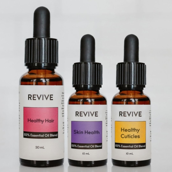 The REVIVE Healthy Hair, Skin, and Nails Kit contains:
Healthy Hair
Skin Health
Healthy Cuticles
A $60+ value for $55 

	
		
			
Free Shipping & Returns

		 
	 


	
		
			
GC/SM tested (Certified Pure)


		 
	 


	
		
			
No MLM Hassle