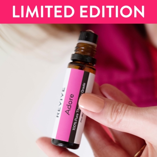 The definition of Adore is to love and worship… and that is exactly how you will feel about this limited edition REVIVE Perfume Roll-On! A soft, sweet scent that is both romantic and relaxing... you will love enough to wear everyday!
REVIVE Adore Roll-On is a blend of Coriander, Ylang Ylang, Tangerine, Sandalwood, Vanilla, Bergamot, Clary Sage and Jasmine Absolute blended with Fractionated Coconut Oil.

	
		
			
Free Shipping & Returns

		 
	 


	
		
			
GC/SM tested (Certified Pure)


		 
	 


	
		
			
No MLM Hassle
