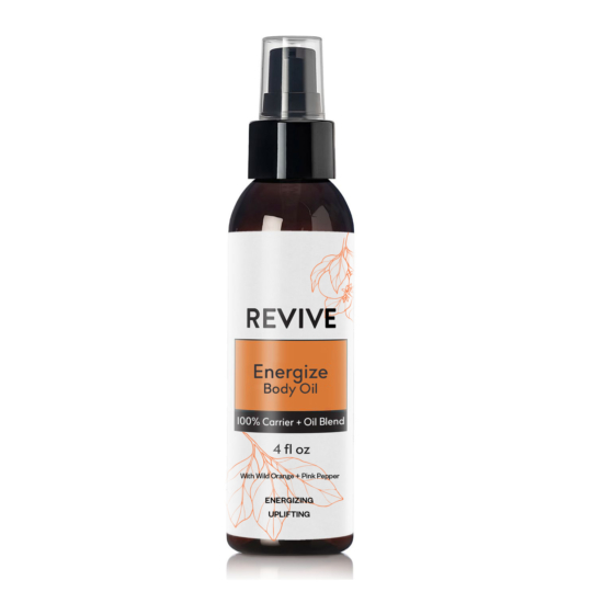 After the dryness that winter often brings to our skin, this new decadent REVIVE body oil is the perfect addition to your daily skin care routine. Not only does it contain nourishing ingredients like Apricot Kernel Seed Oil, Grapeseed Oil, and Sesame Seed Oil, but it also has an uplifting blend of Essential Oils. Citrus oils like Grapefruit and Yuzu intermingle with floral oils and the spice of Pink Pepper, creating a scent that helps you put a little pep in your step. 



	
		
			
Free Shipping & Returns

		 
	 


	
		
			
GC/SM tested (Quality Tested)


		 
	 


	
		
			
No MLM Hassle