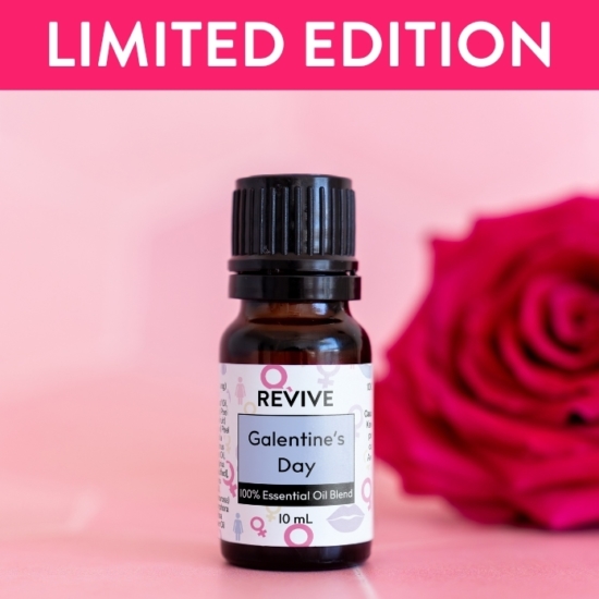 The heart-centered Essential Oil blend is perfect for honoring connection with yourself and those you love. With joyful citrus notes, soft florals, and a gentle woody undertone, you are definitely going to want to make this scent part of your daily routine!




REVIVE Galentine's Day is a proprietary blend of Spruce, Grapefruit, Vetiver, Lime, Black Pepper, Eucalyptus Dives, Ylang Ylang, and Litsea Cubeba Oil


	
		
			

Free Shipping & Returns

		 
	 


	
		
			
GC/SM tested (Certified Pure)


		 
	 


	
		
			
No MLM Hassle