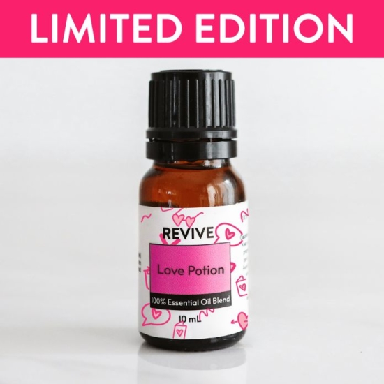When it comes to Valentine’s Day, celebrating the ones you love and yourself is an important part. By using your sense of smell and REVIVE’s new blend, Love Potion, you can set the tone and bring feelings of togetherness, emotional stability, and even romance. 

REVIVE Love Potion is a proprietary blend of Pink Pepper, Ylang Ylang, Elemi, Grapefruit, Coriander, Dark Orange, and Davana.



	
		
			

Free Shipping & Returns

		 
	 


	
		
			
GC/SM tested (Certified Pure)


		 
	 


	
		
			
No MLM Hassle