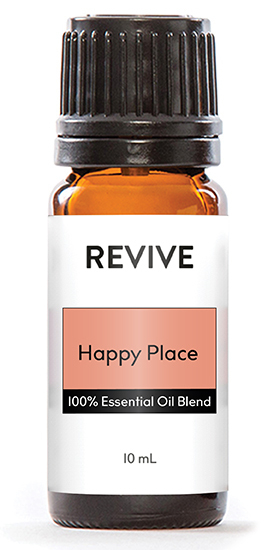 Do you need to find your happy place? We all could use a little stress relief, better sleep, and overall happiness. This new blend was created based on studies demonstrating the best essential oils to improve sleep quality and feelings of positivity and cheer. 
This was first available in the Fall Box 2020. Check out our current box HERE.
REVIVE Happy Place is a proprietary blend of Marjoram, Mandarin, Lavender, Clary Sage, Ylang Ylang, and Frankincense Carterii.




	
		
			



Free Shipping & Returns

		 
	 


	
		
			
GC/SM tested (Quality Tested)


		 
	 


	
		
			
No MLM Hassle