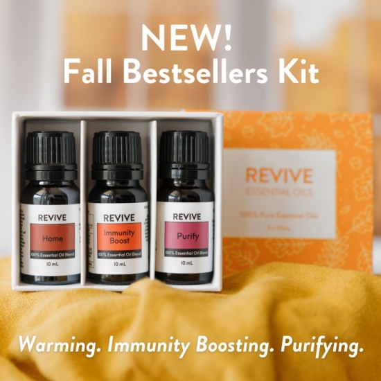 Bundle some of our most favorite REVIVE fall scents and save!
Home 10mL
Immunity Boost 10mL
Purify 10mL

	
		
			
Free Shipping & Returns

		 
	 


	
		
			
GC/SM tested (Quality Tested)


		 
	 


	
		
			
No MLM Hassle