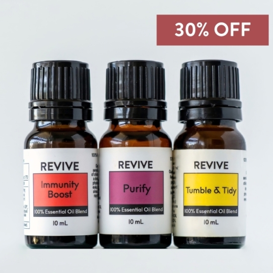 This kit includes Immunity Boost, Purify, Tumble & Tidy!
A $46 Value for $32.20.
That