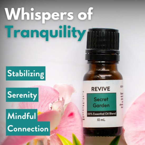 There’s something magical about stepping into a hidden space that feels untouched and private, where nature grows wild and beautiful. Now imagine the scent of that place… mossy, green, woody, and damp… that is REVIVE Secret Garden! This brand new synergy is a wonderful unisex fragrance that is very grounding and calming. Containing several conifer oils and some grassy and sweet notes, this blend may help to inspire an innate tranquilness and maybe a little sense of mystery.


REVIVE Secret Garden is a proprietary blend of Vetiver, Peru Balsam, Atlas Cedarwood, Amyris, Ho Wood, Virginia Cedarwood, Frankincense, Ylang Ylang, Juniper Berry, and Pine Oil.



	
		
			
Free Shipping & Returns

		 
	 


	
		
			
GC/SM tested (Quality Tested)


		 
	 


	
		
			
No MLM Hassle
