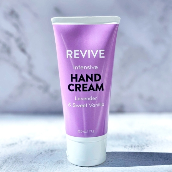 Made with REVIVE 100% Pure Therapeutic Grade Lavender & Vanilla Essential Oils.
Looking to pamper and nourish your skin with love?  Revive Lavender & Vanilla Intensive Hand Cream wraps your skin in luxurious spa-like fragrance while moisturizing and leaving your skin feeling silky soft.  Formulated with soothing botanical ingredients, this lotion helps seal in long-lasting moisture while softening skin.

	
		
			
Free Shipping & Returns

		 
	 


	
		
			
GC/SM tested (Quality Tested)


		 
	 


	
		
			
No MLM Hassle