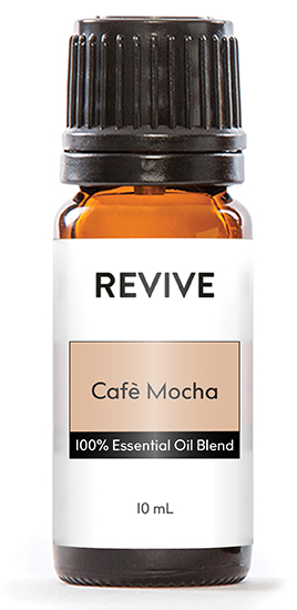 Who doesn’t love the aroma of a cozy cafe in the fall? When the weather is brisk and you just want to warm up with a comforting mug of sweet coffee… well, this is it! REVIVE Cafe Mocha is a rich, decadent, and creamy scent that will both calm and uplift you. This enticing blend is a sensory delight that will surely bring an overall sense of well-being.




REVIVE Cafe Mocha is a proprietary blend of Weeping Cypress, Vanilla, Tamanu, Butter, Coconut, Cassia, Texas Cedarwood, Cocoa, Fenugreek, Coffee, and White Oud oils.




	
		
			

Free Shipping & Returns

		 
	 


	
		
			
GC/SM tested (Certified Pure)


		 
	 


	
		
			
No MLM Hassle