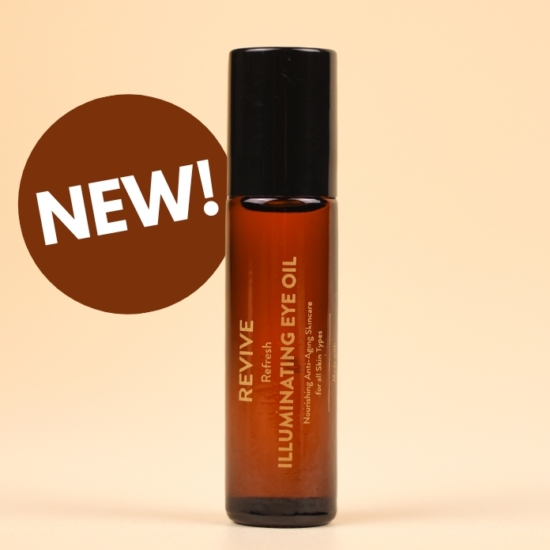 Your eyes are the windows to the world. With our NEW REVIVE REFRESH ILLUMINATING EYE OIL, your eyes will look brighter and feel more refreshed. Formulated with a blend of hydrating oils, nurturing botanicals and enriched with caffeine to promote circulation, depuff the eye and improve the look and appearance of fine lines and wrinkles. Wake up your under-eyes and let REVIVE bring your eyes to a younger looking you.

	
		
			
Free Shipping & Returns

		 
	 


	
		
			
GC/SM tested (Quality Tested)


		 
	 


	
		
			
No MLM Hassle