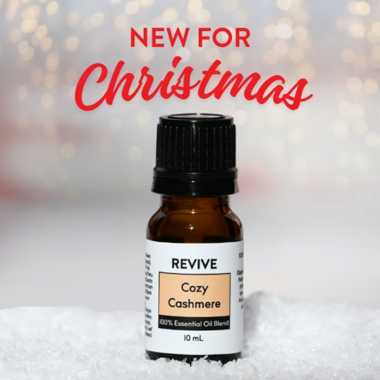 Cozy Cashmere is the ultimate comfort in a bottle scent! Wrapping you in a blanket of soft, warm, and soothing aroma, this blend is luxurious, calming, and heartwarming all at the same time. It combines the creamy sweetness of Vanilla, Benzoin, and Peru Balsam with the grounding woodiness of Ho Wood, and a gentle spice from Cassia and Cinnamon. Together they create a blend that makes you want to curl up by a crackling fire with a book and your favorite cozy blanket.


REVIVE Cozy Cashmere is a proprietary blend of Benzoin, Ethanol, Vanilla, Peru Balsam, MCT, Ho Wood, Cinnamon, Gurjun Balsam, Roasted Coconut, Cassia, and Tonka Bean




	
		
			

Free Shipping & Returns

		 
	 


	
		
			
GC/SM tested (Certified Pure)


		 
	 


	
		
			
No MLM Hassle