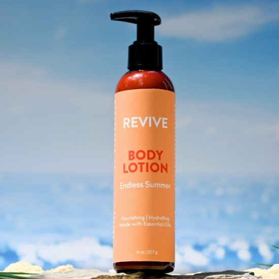 Looking to pamper and nourish your skin with love?  Revive Endless Summer Body Lotion wraps your skin in luxurious spa-like fragrance while moisturizing and leaving your skin feeling silky soft.  Formulated with soothing botanical ingredients, this lotion helps seal in long-lasting moisture while softening skin.

	
		
			
Free Shipping & Returns

		 
	 


	
		
			
GC/SM tested (Quality Tested)


		 
	 


	
		
			
No MLM Hassle