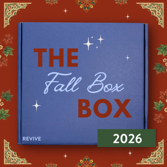 As the days grow shorter and the air turns crisp, we invite you to slow down and enjoy the comforts of autumn. REVIVE’s new Fall Box captures the earthy and warming scents of the season with 3 brand new Essential Oil Blends, 2 premium single Essential Oils, and one full size luxurious body care product chosen to compliment your wellness rituals. Whether you are creating a cozy home, supporting your well-being, or just soaking up the yummy aromas inspired by fall, this collection is designed to help you welcome the season with joy and intention.
More than a $75+ Value for $65.
